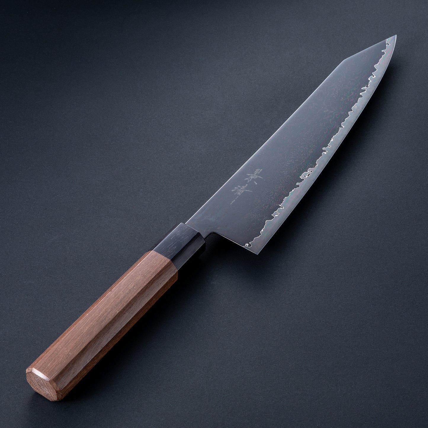 景清　VG10　ダマスカス黒染　ウォールナット　和切付牛刀