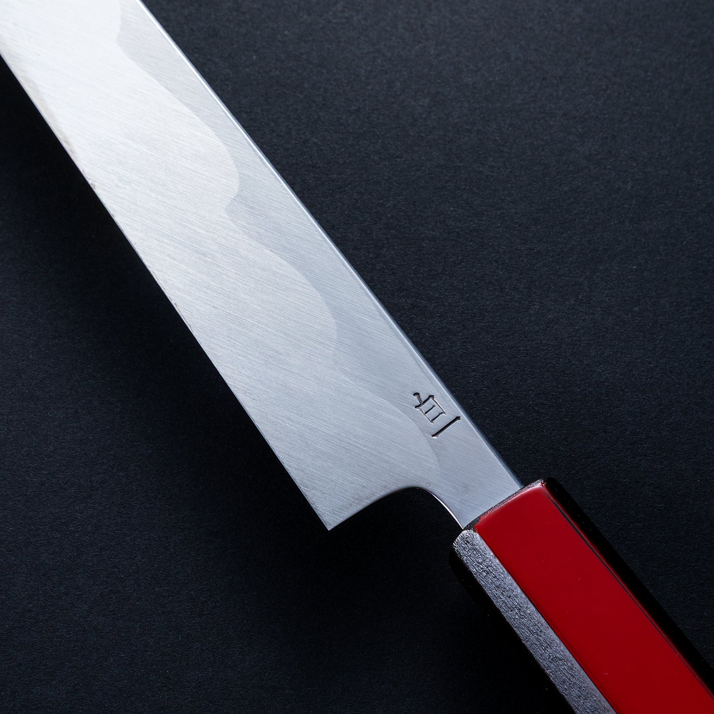 景清　白一鋼　 柳刃　赤呂柄