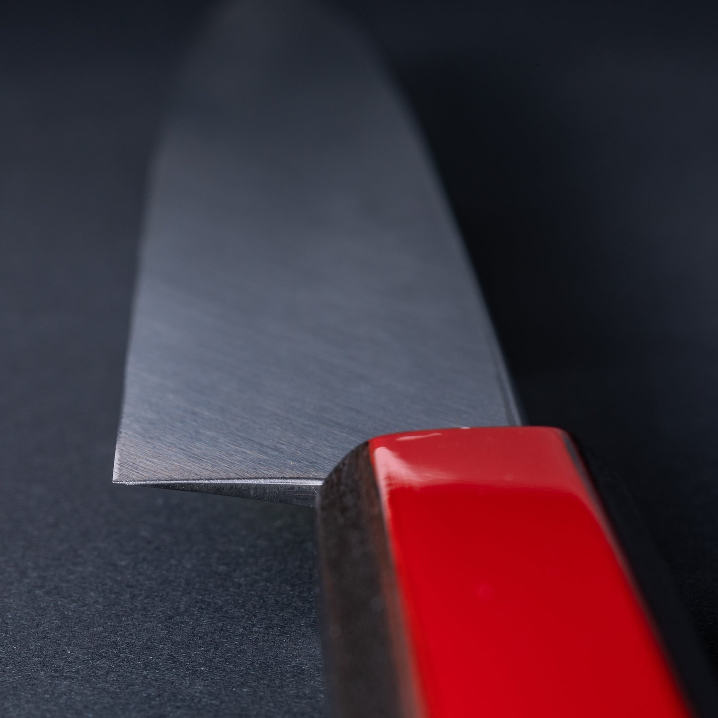 景清　白一鋼　 柳刃　赤呂柄