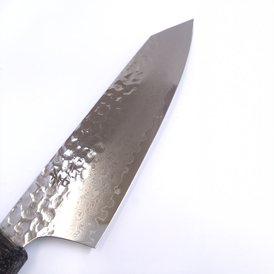 堺孝行 VG-10 33層ダマスカス 剣型三徳160㎜ 樫漆シリーズ 琳凰紫柄