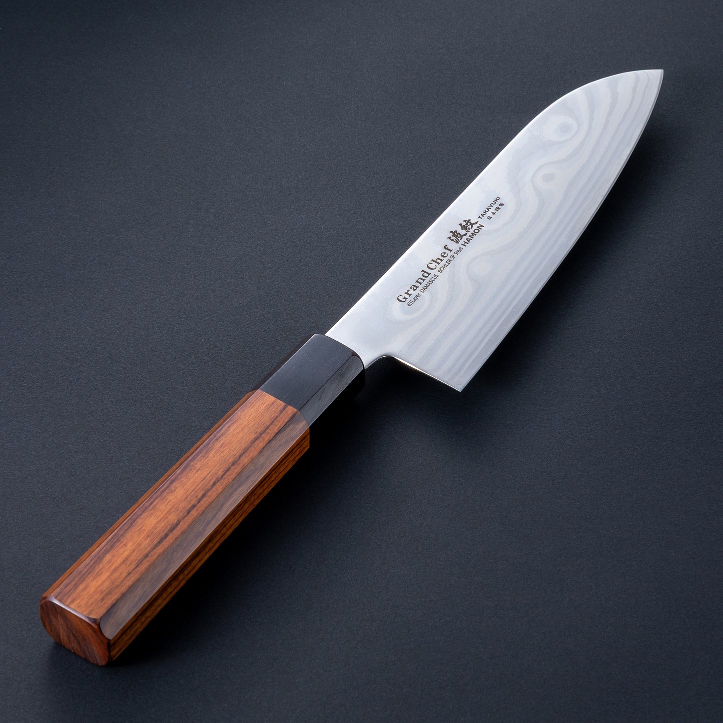 堺孝行　45層ダマスカス　グランドシェフ波紋　和三徳　170㎜