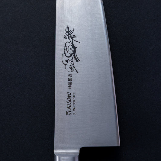 ミソノ　EUカーボン鋼　三徳【松竹梅彫刻入り】
