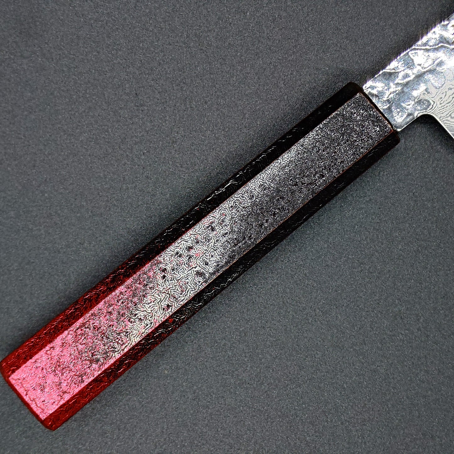 堺孝行　VG-10　ダマスカス鋼　和ペティ150㎜　琳凰赤