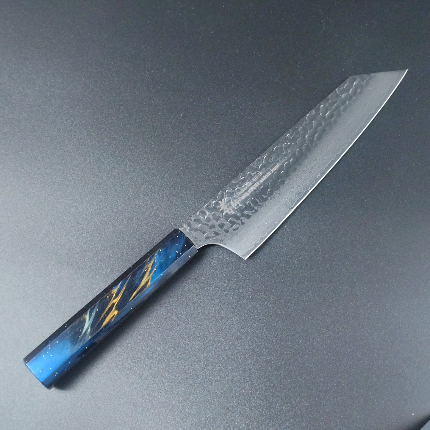 堺孝行　VG-10　33層ダマスカス鋼　剣型牛刀190㎜　樫漆シリーズ　彩宇